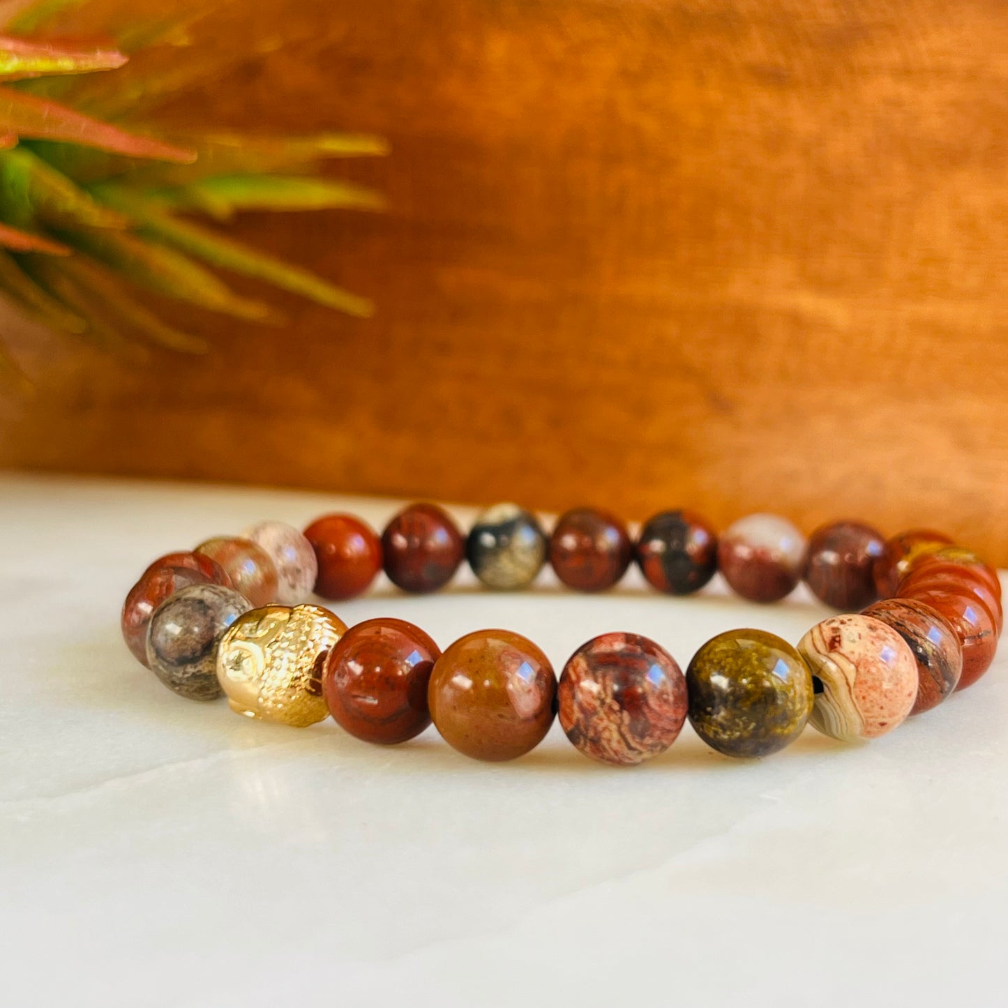 Red Jasper Men's Bracelet