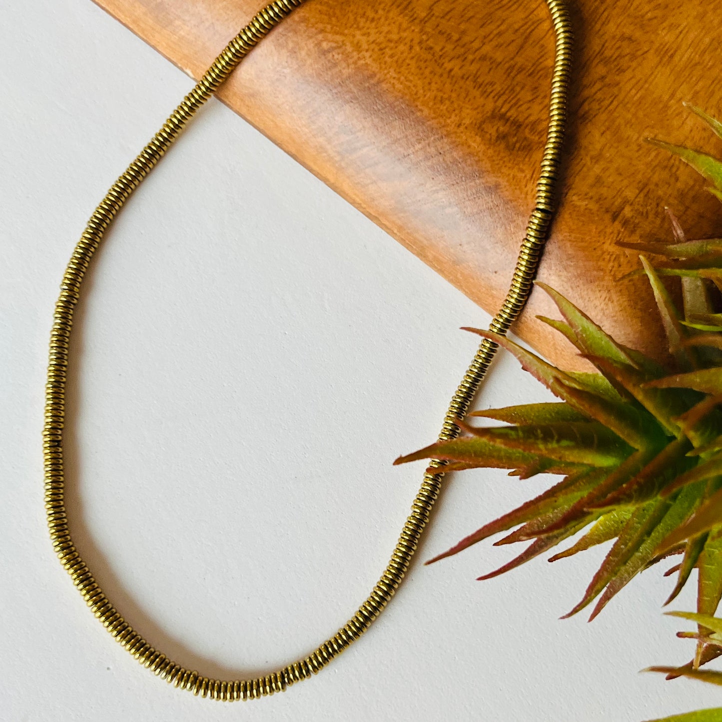 Halo Hematite Necklace