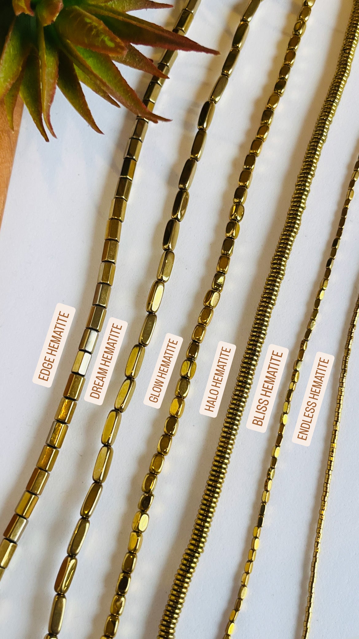 Glow Gold Hematite Necklace