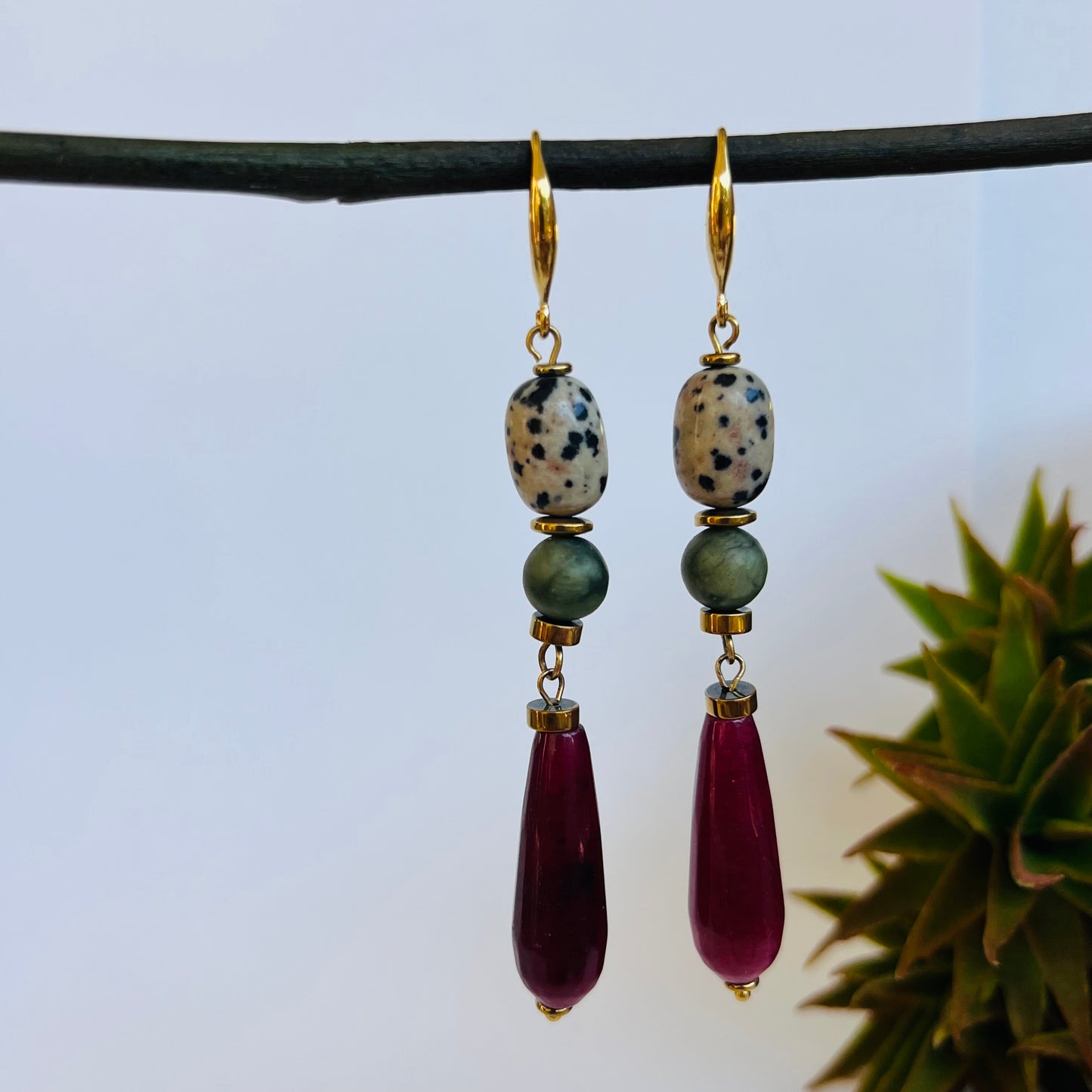 Joyful Drops - Mix of Gemstones Earrings