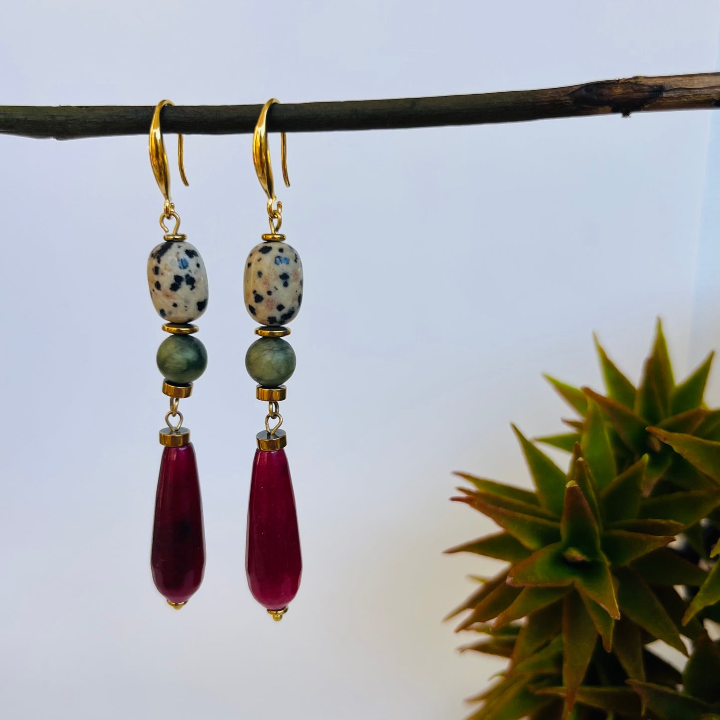 Joyful Drops - Mix of Gemstones Earrings