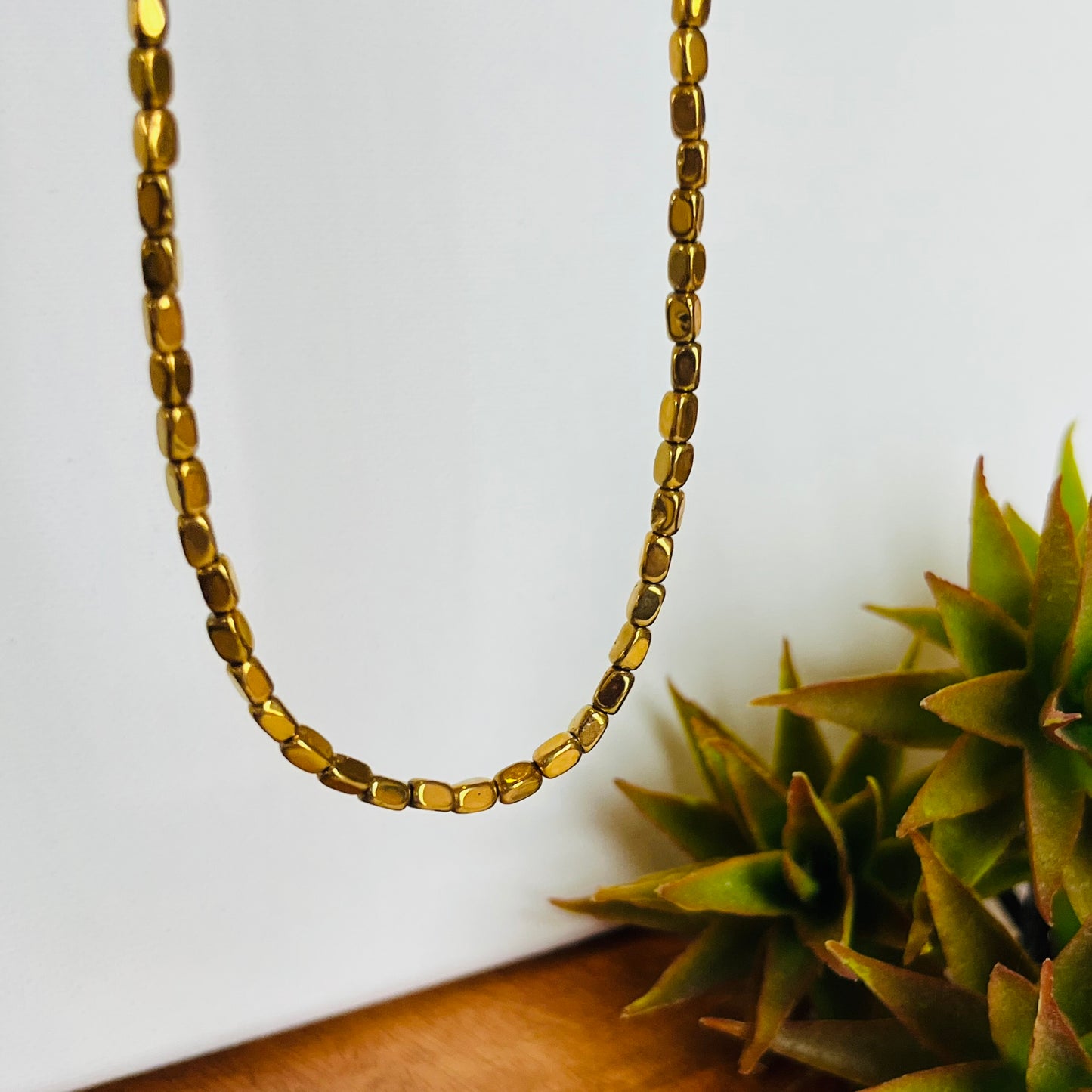 Glow Gold Hematite Necklace