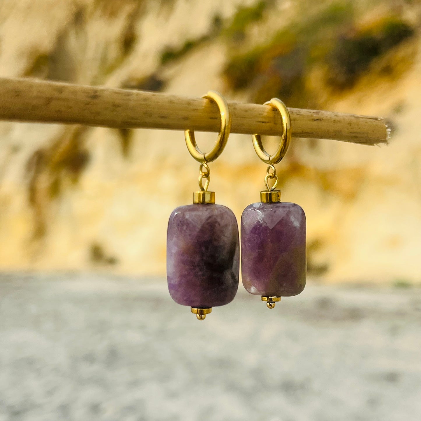 Amethyst Drops Earrings