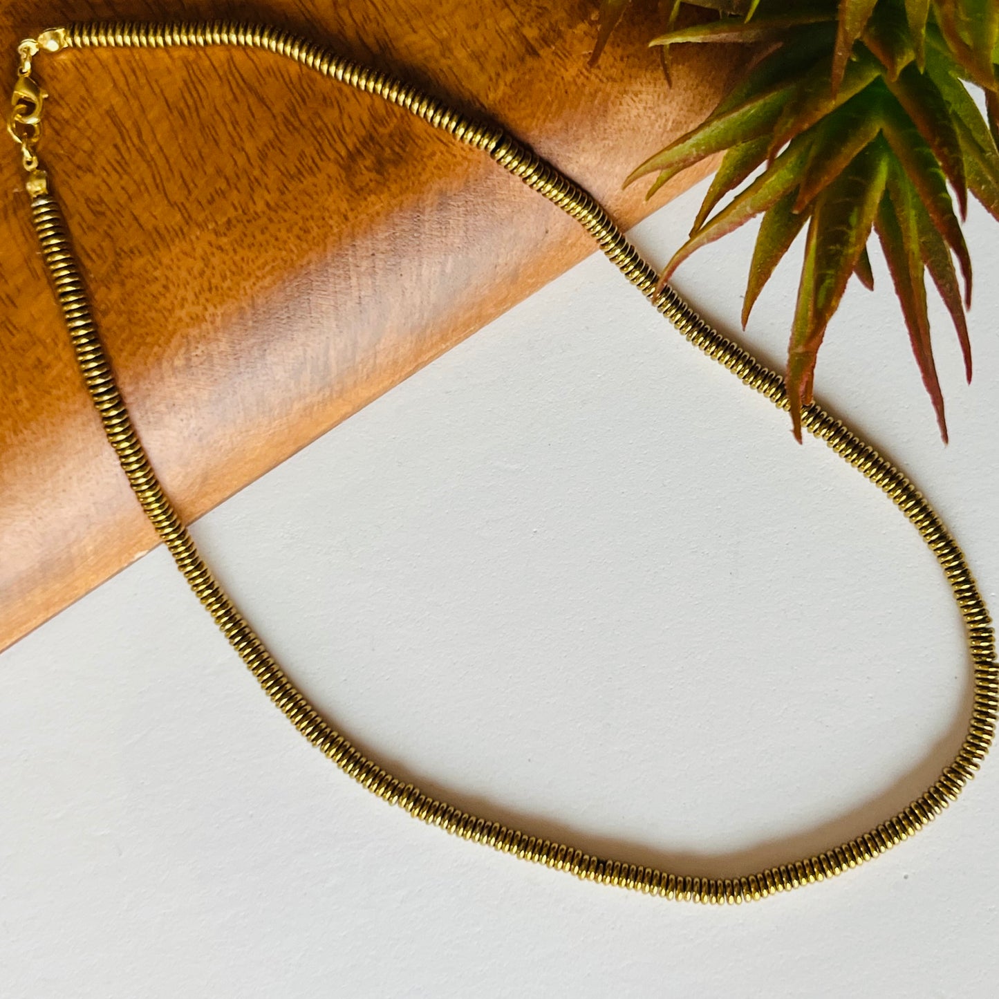 Halo Hematite Necklace