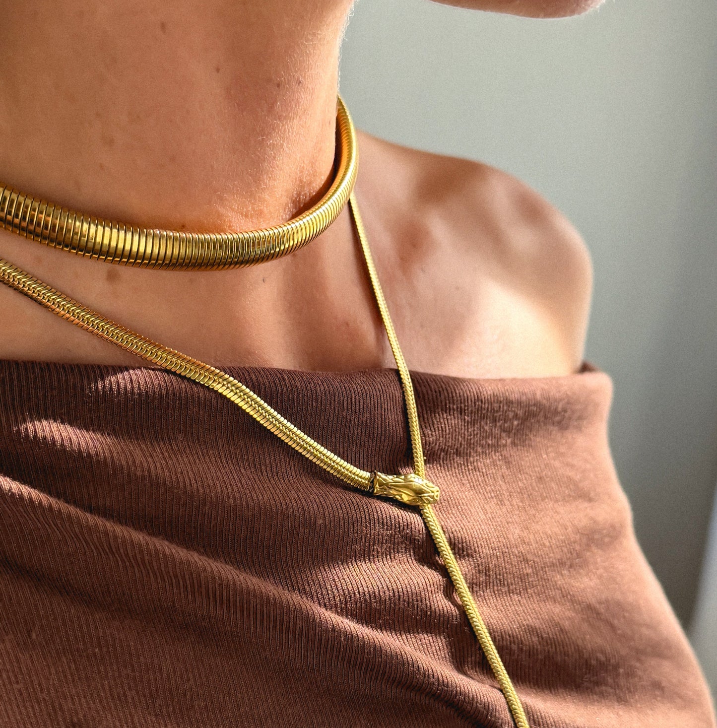 The Serpente Tie Necklace