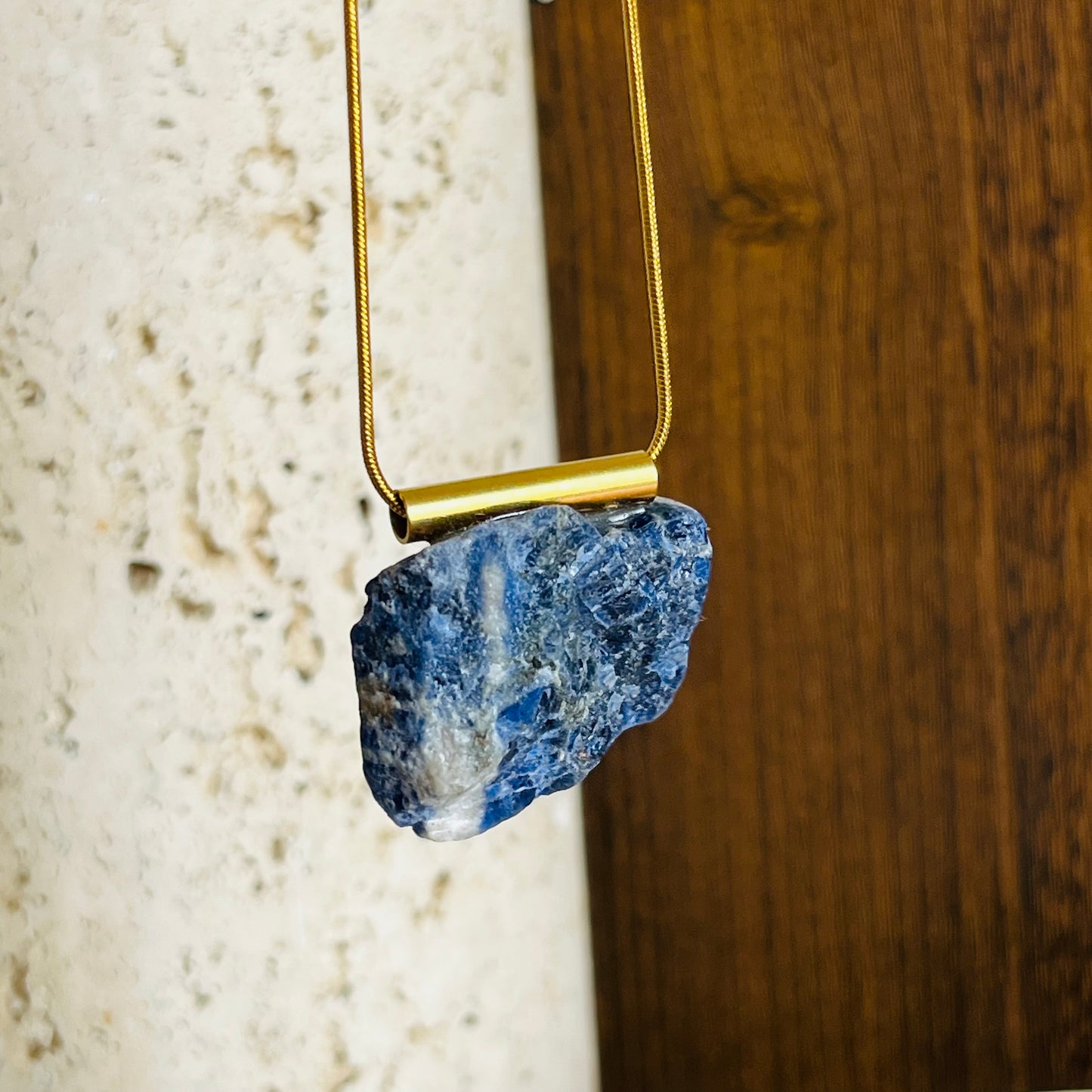 Raw Sodalite Necklace