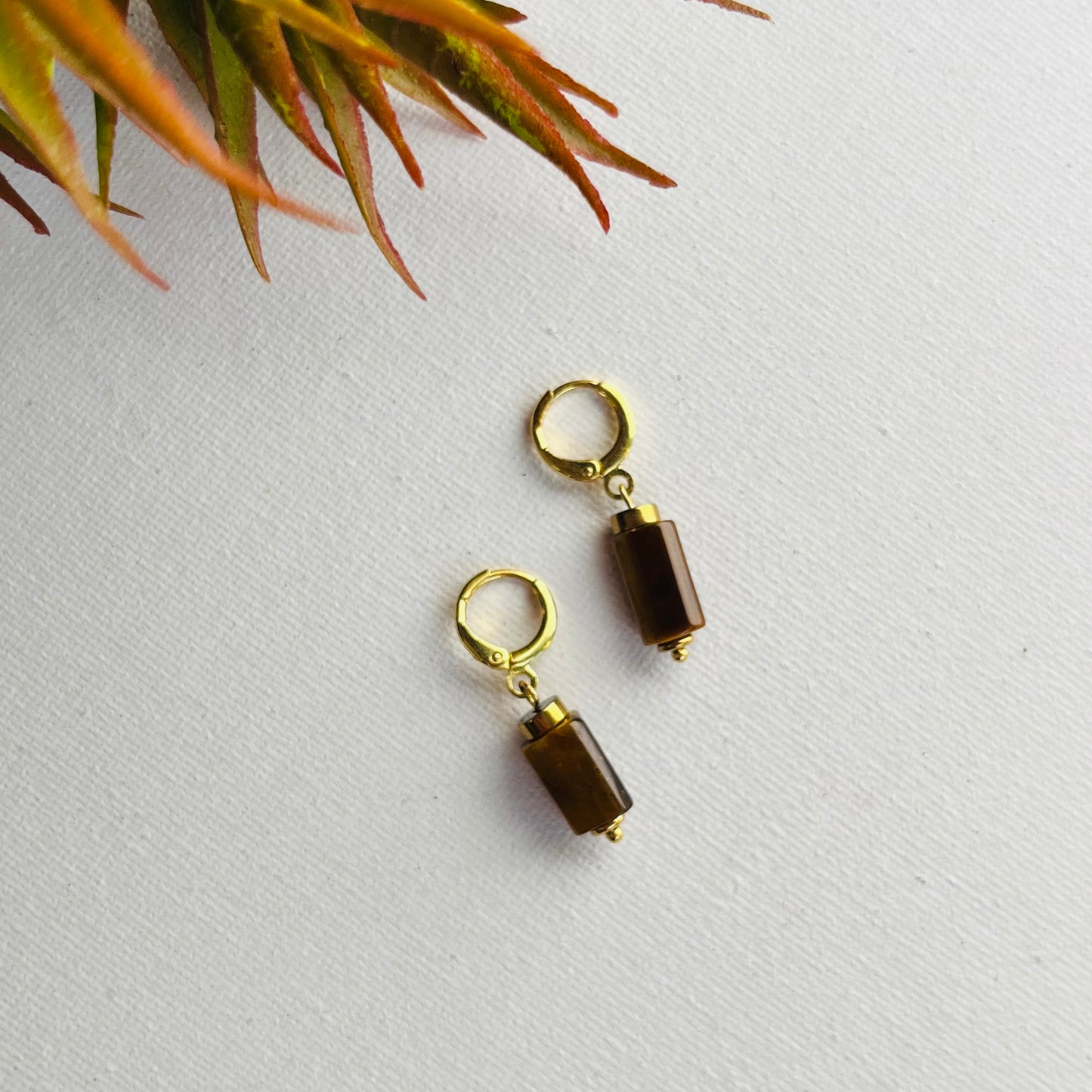 Earring Tigers Eye