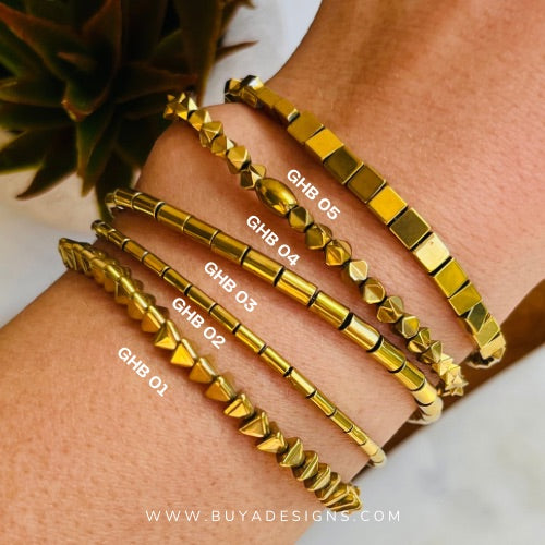 Gold Hematite Bracelet