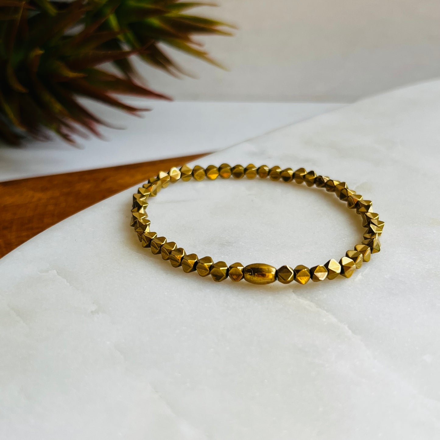 Gold Hematite Bracelet