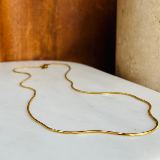 Long Snake Chain Necklace