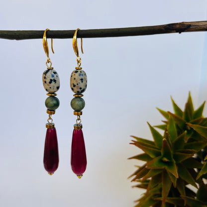 Joyful Drops - Mix of Gemstones Earrings