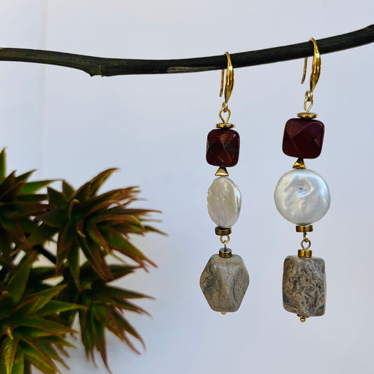 Aurora Drops - Mix of Gemstones Earrings