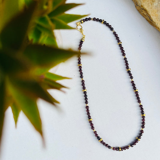 Necklace Windansea Garnet