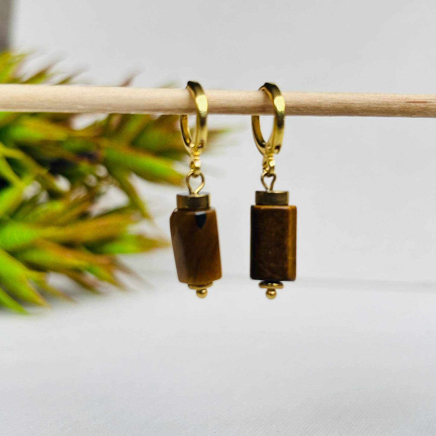 Earring Tigers Eye