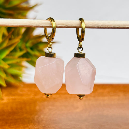 Earring Rose Quartz