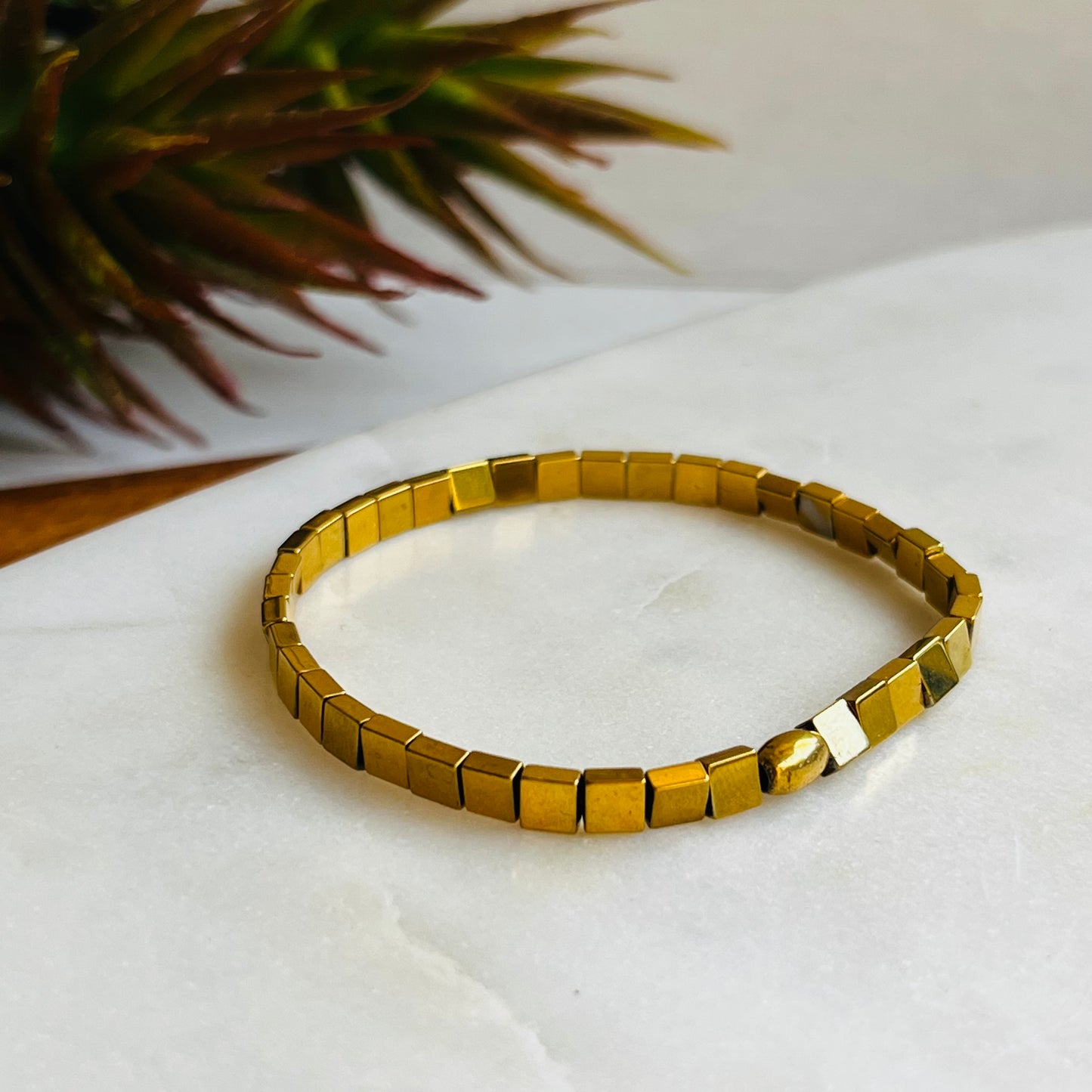 Gold Hematite Bracelet