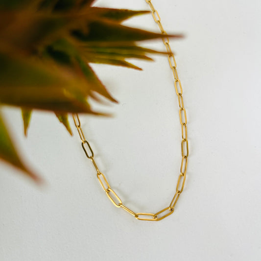 Classic Paper Clip Necklace Chain