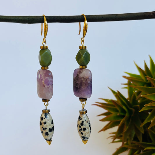 Dreamer Drops - Mix of Gemstones Earrings