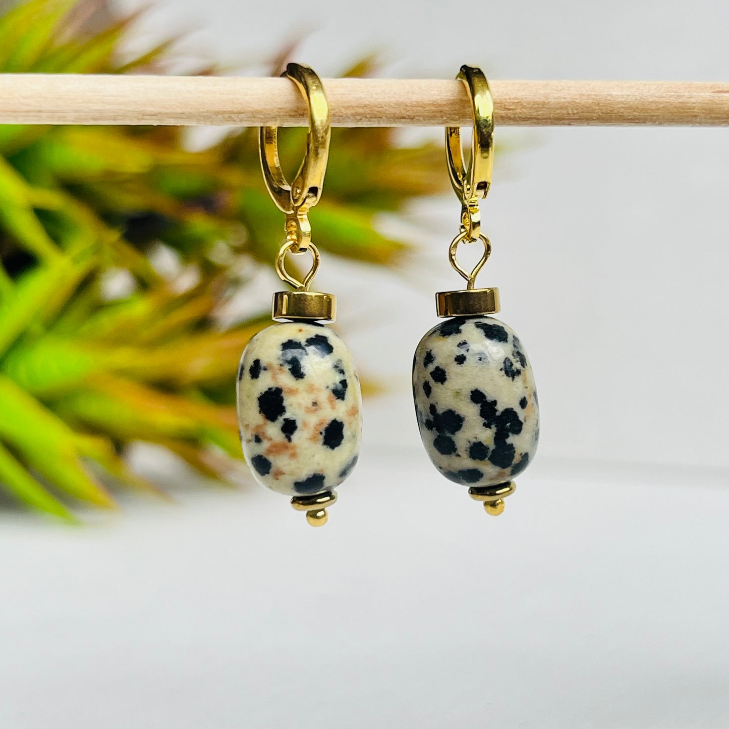 Earring Dalmatian Stone