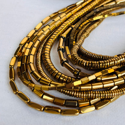 Glow Gold Hematite Necklace