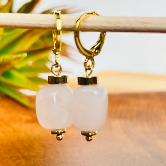 Earring Rose Quartz