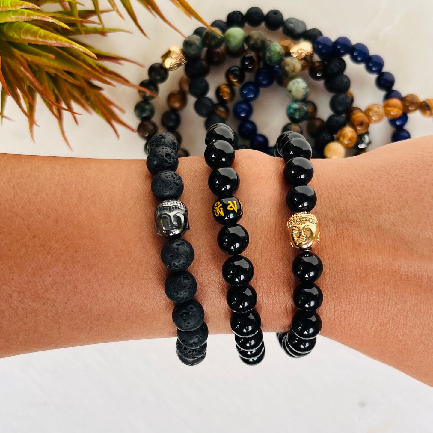 Men's Gemstone Bracelet Onyx