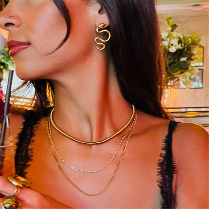 The Wow Snake Stud Earrings