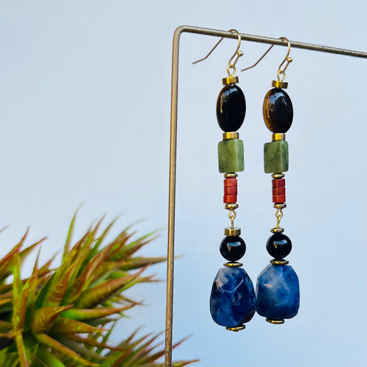 Earring Mix of Gemstones 888