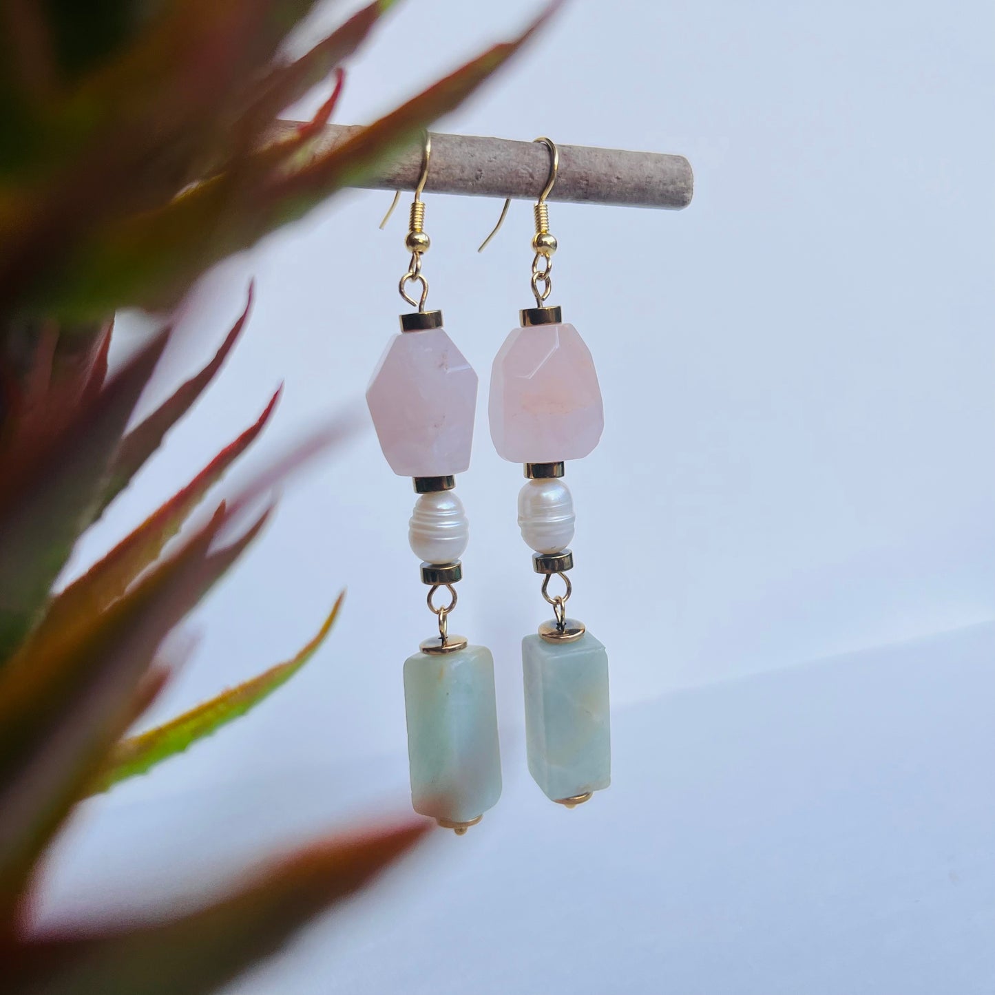 Heartfelt Drops - Mix of Gemstones Earrings