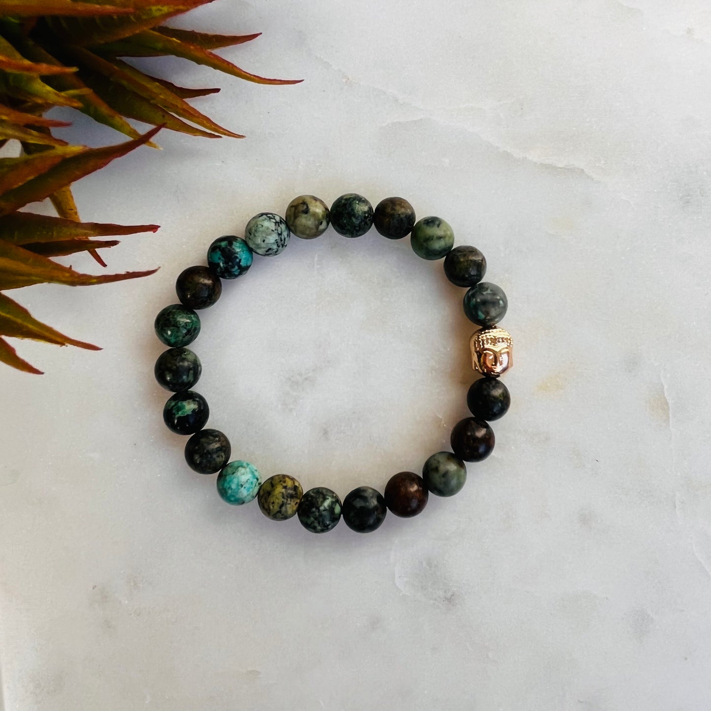 Men's Gemstone Bracelet African Turquoise