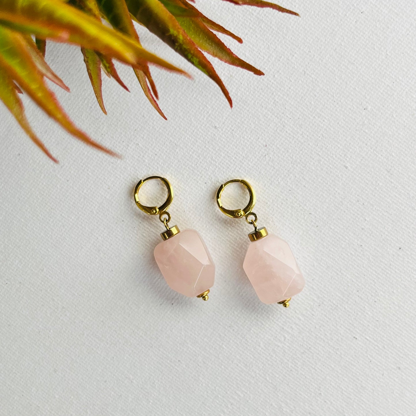 Earring Rose Quartz