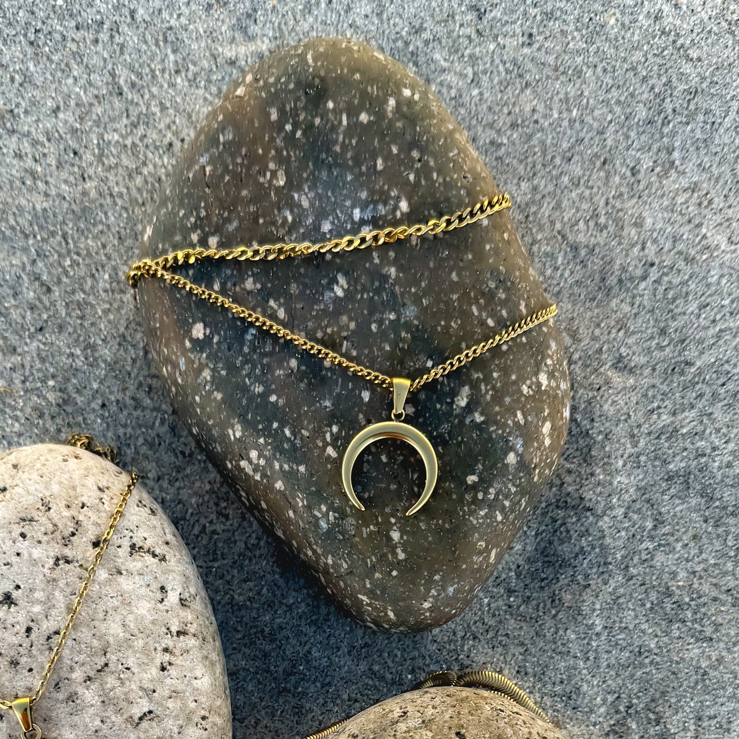 Falling Moon Necklace