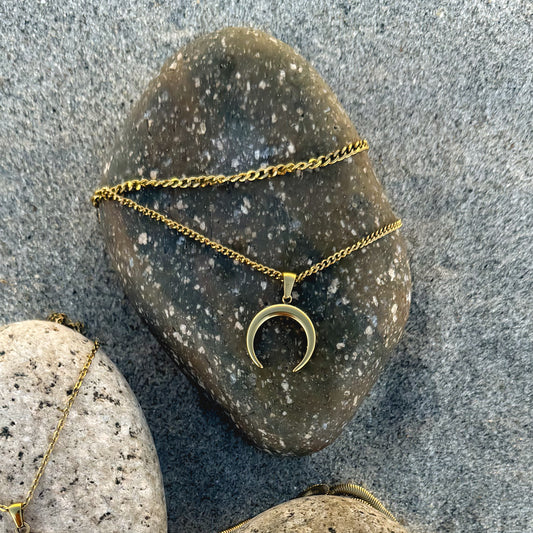 Falling Moon Necklace