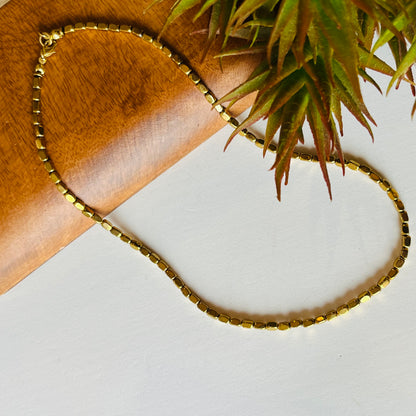 Glow Gold Hematite Necklace