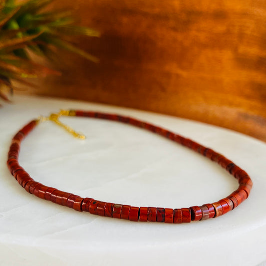 Necklace Red Jasper