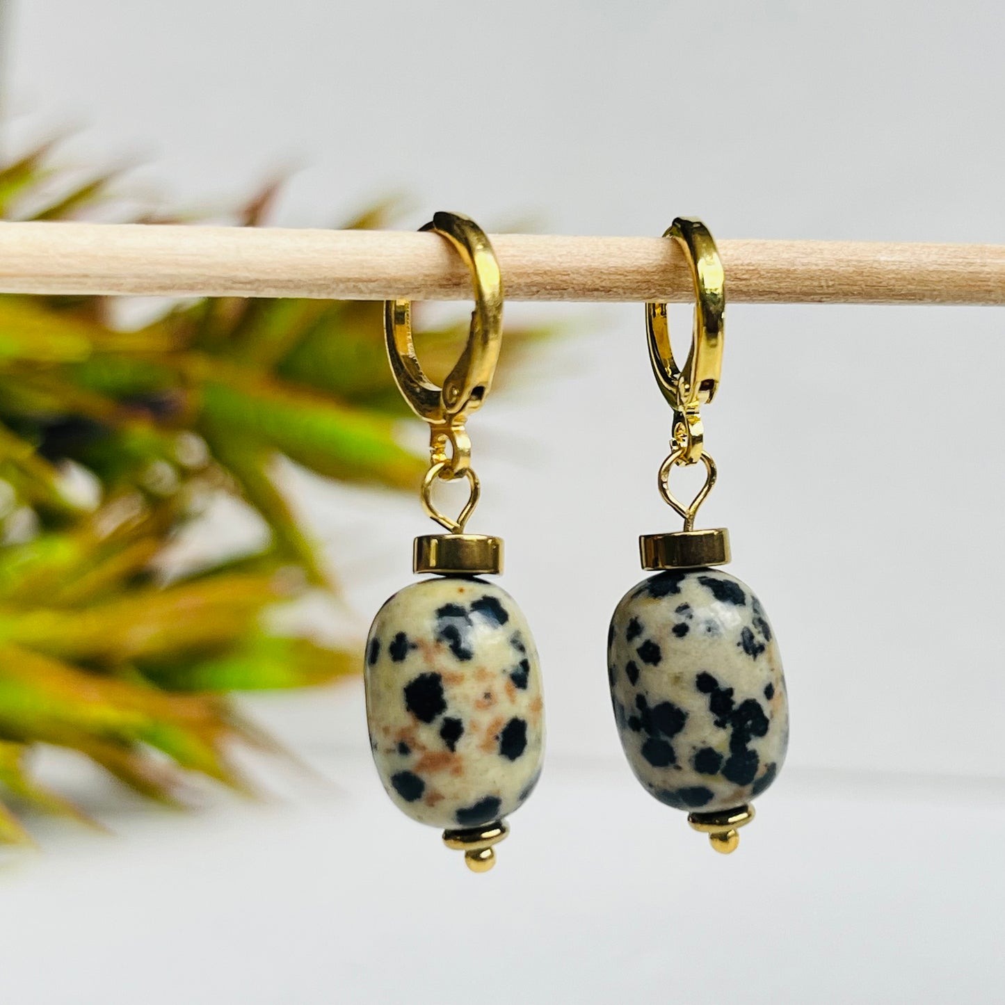 Earring Dalmatian Stone