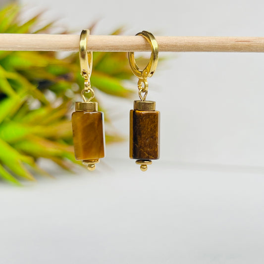 Earring Tigers Eye