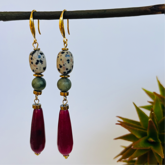 Joyful Drops - Mix of Gemstones Earrings