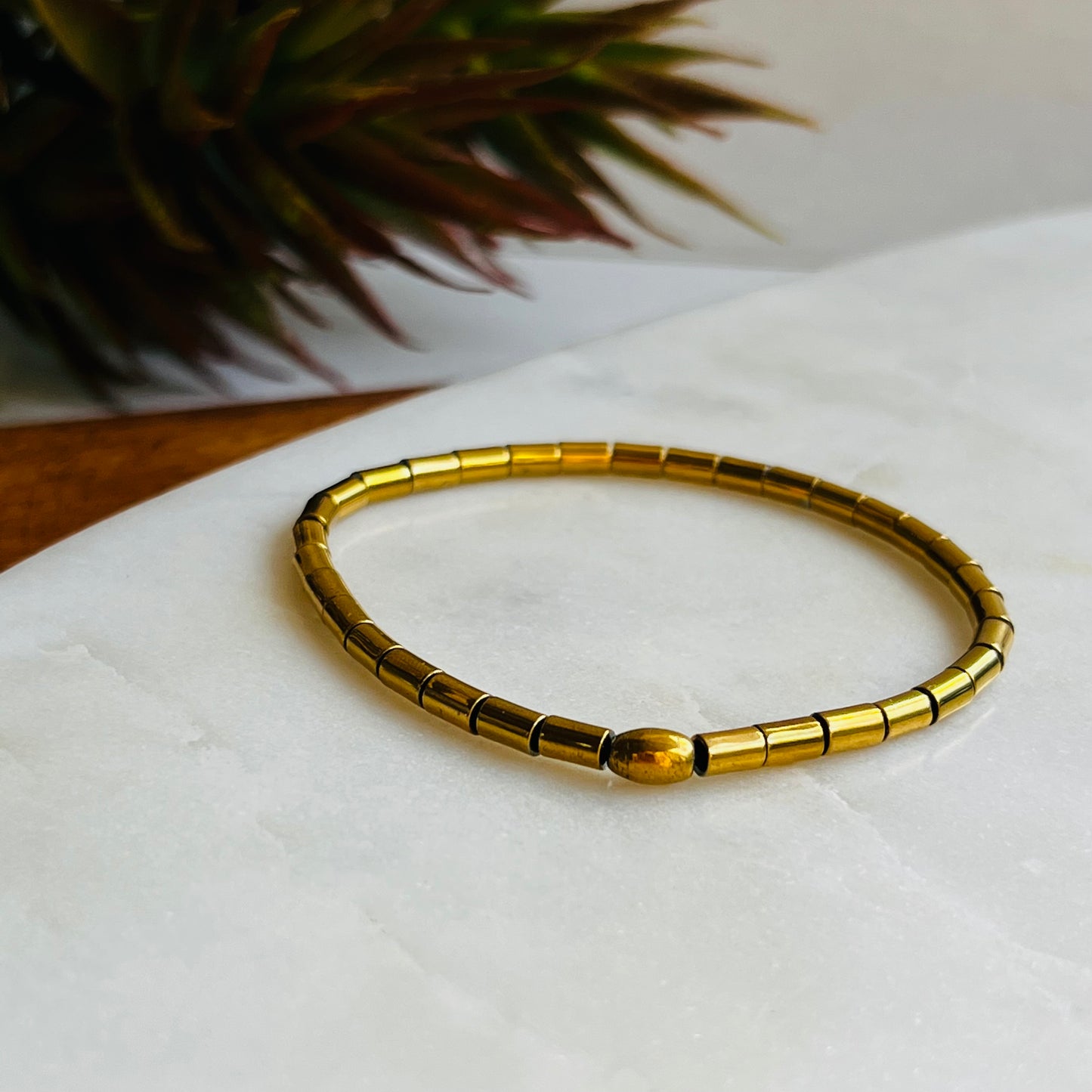 Gold Hematite Bracelet