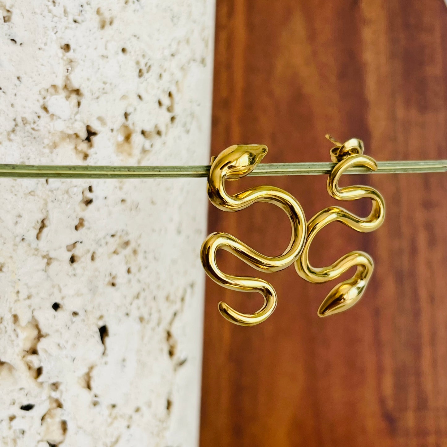 The Wow Snake Stud Earrings