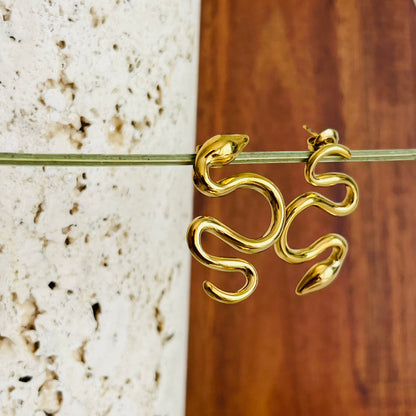 The Wow Snake Stud Earrings